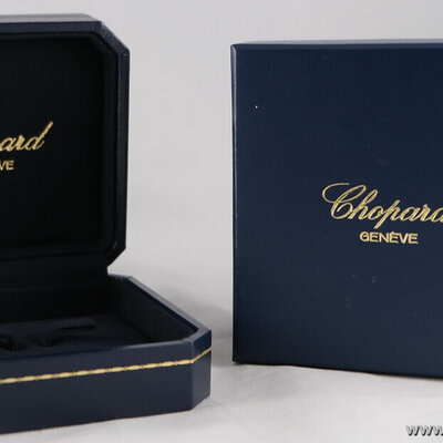 Chopard · Schmuckbox blau mit Umkarton (hoch)