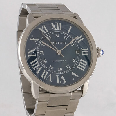 Cartier · Herren­armbanduhr XL Ronde Solo