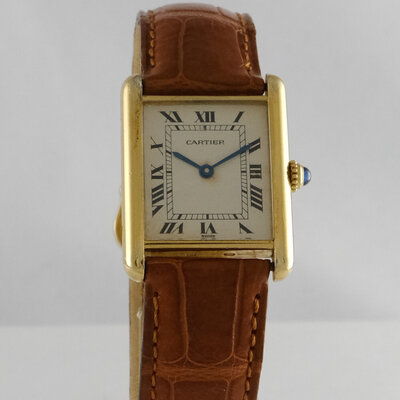 Cartier · Tank Vermeil Silber vergoldet 